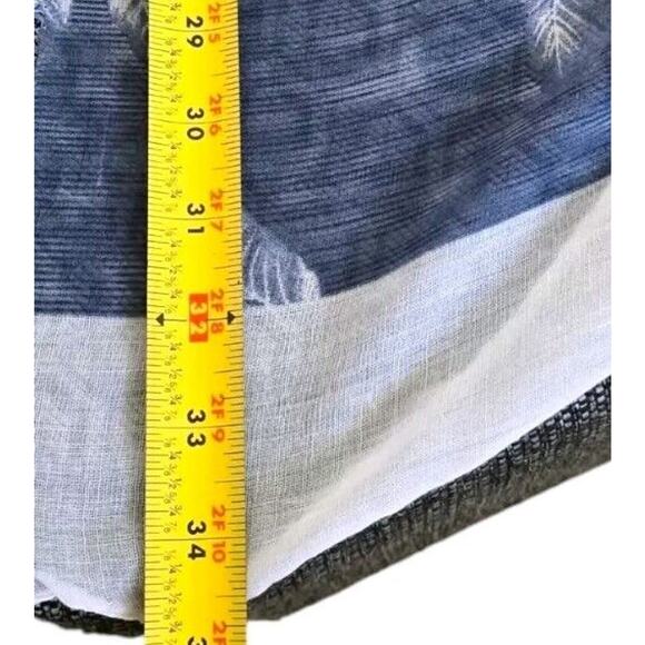 Vintage Eyeful Shawl Scarf Feather Motif Gray Blue White Pattern 70" X 34" - Picture 11 of 11
